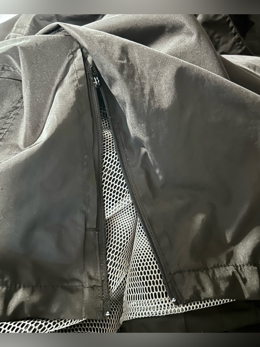 Vintage Reebok Windbreaker Jacket Black Pullover Pockets 1/4 Zip Mens 2XL - Picture 6 of 10
